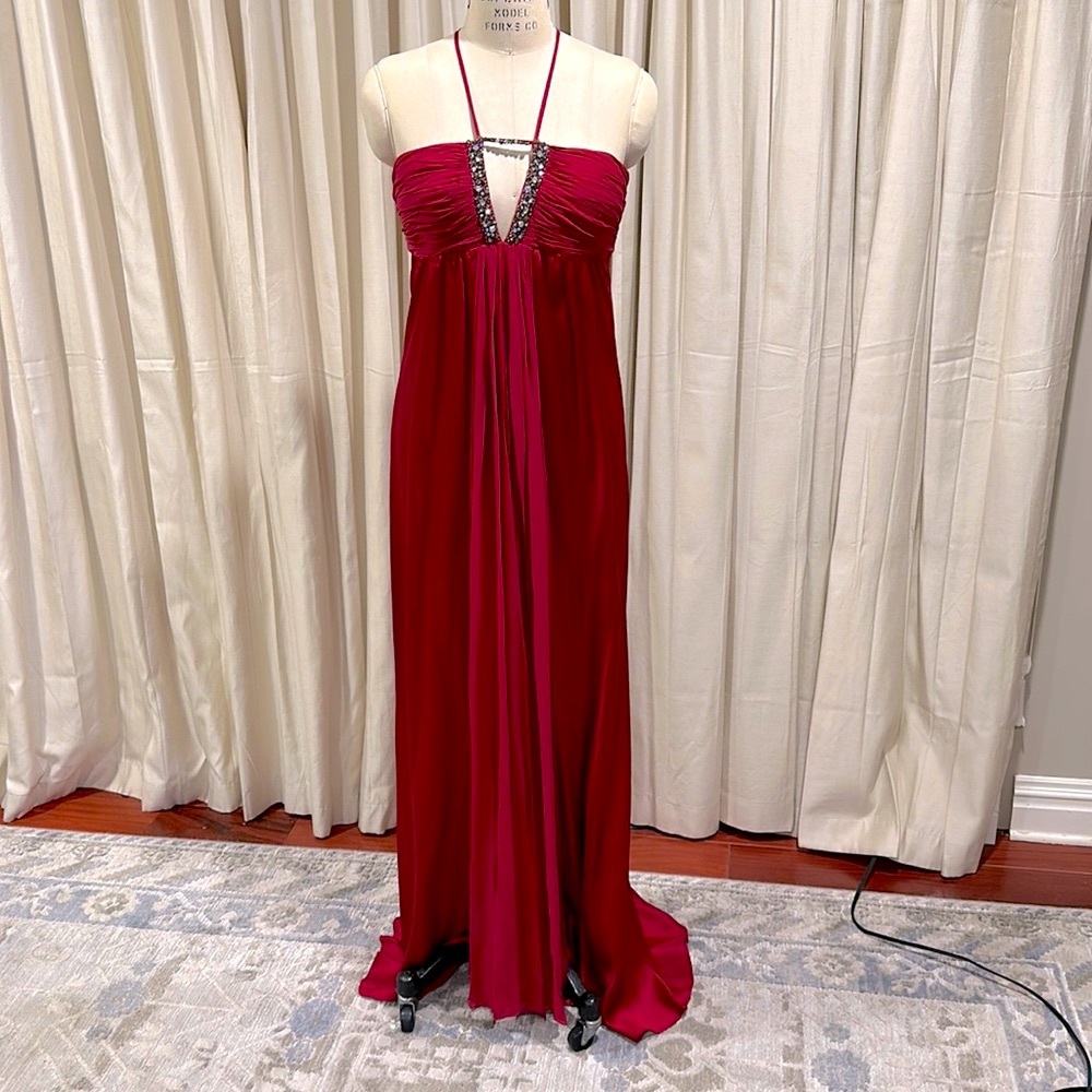 Dark Red evening dress